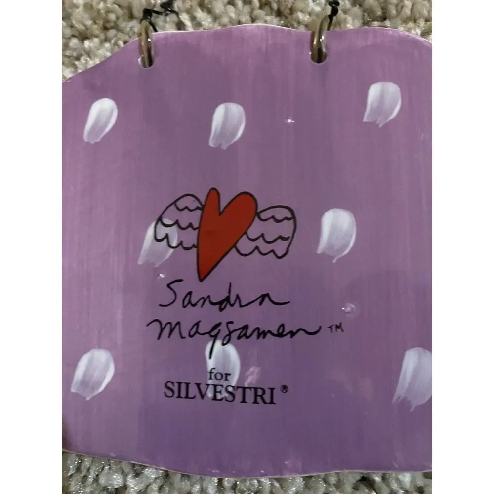 Vintage Sandra Magsamen for Silvestri Wall Tile Art‎ Signed Christmas Quote
